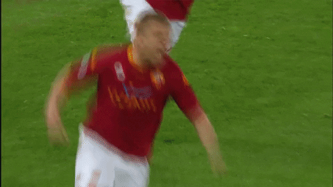 Daniele De Rossi Kiss GIF by AS Roma - Find & Share on GIPHY
