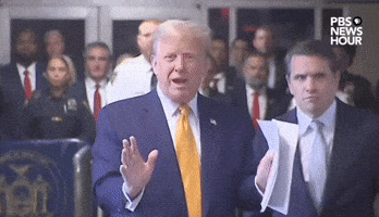 Freezing Donald Trump GIF by PBS NewsHour