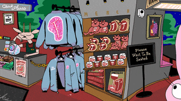 Shopping Meat GIF by sarahmaes