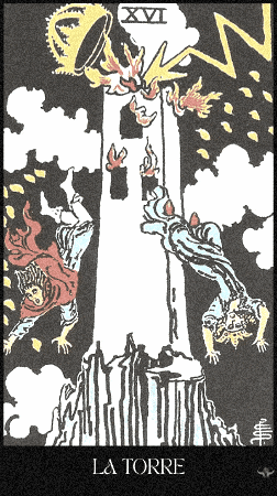 The Tower Tarot Card GIF by Luna y el Tarot