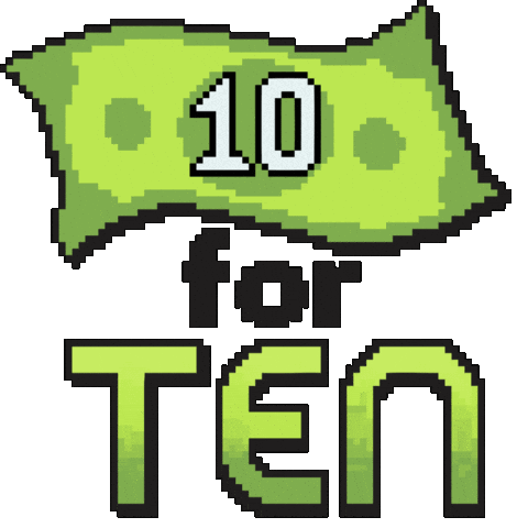 10 For Ten Sticker by Christina Grimmie Foundation