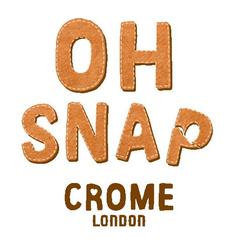 Gingerbread Man Oh Snap Sticker by Crome London