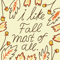 Fall Season Love GIF by BrittDoesDesign