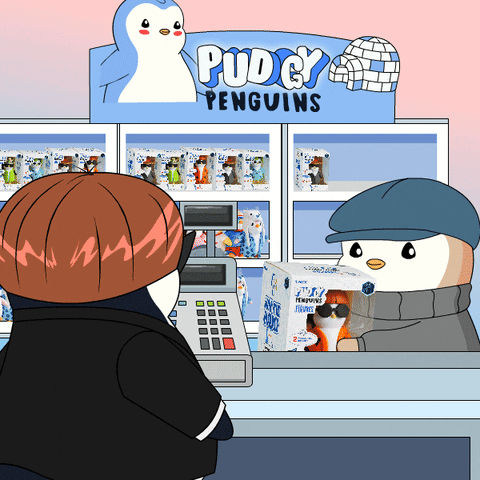 Shopping Gift GIF by Pudgy Penguins