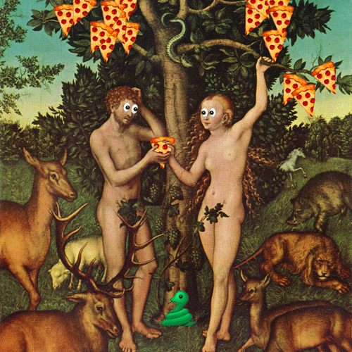 Adam And Eve Art GIF by Anne Horel
