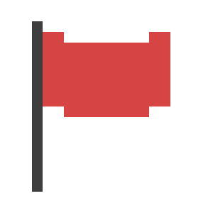 Flying Red Flag Sticker