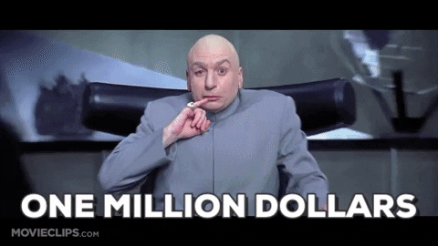 dr. evil one million dollars GIF