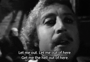 I Want To Leave Gene Wilder GIF