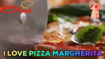 margherita pizza GIF by Gifs Lab