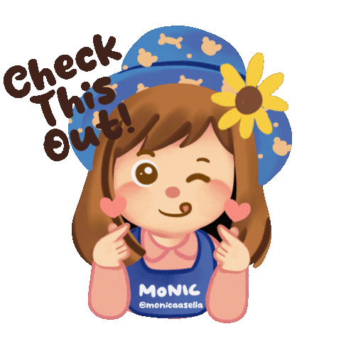 Monicaasella Sticker