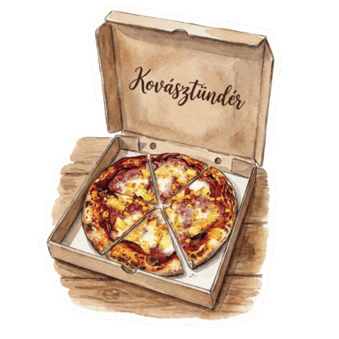Pizza Recept Sticker by KovászTündér