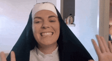 stayflylife happy lauren nun nun trip GIF