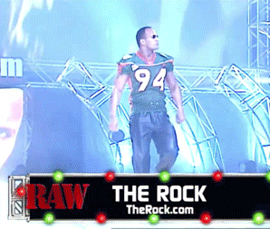 1. Opening show with The Rock Giphy