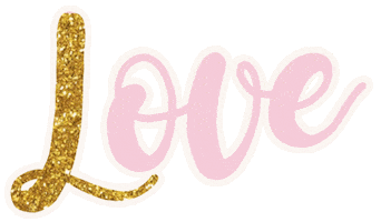 Glitter Love Sticker by Mana Dreams