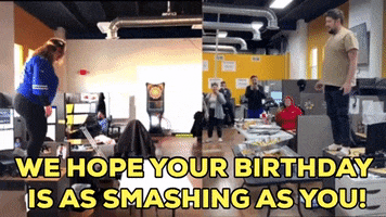 Smashing Happy Birthday GIF by ConEquip Parts