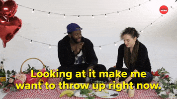 Couples Throw Up GIF by BuzzFeed