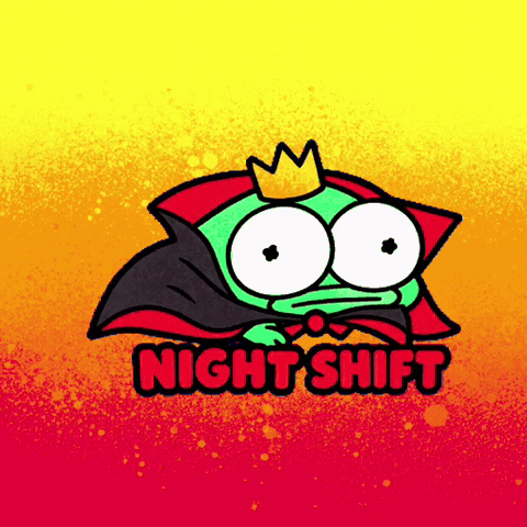 Creeping Night Shift GIF by Supducks