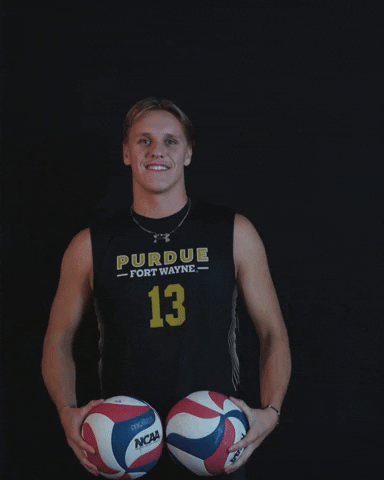 Volleyball Smile GIF by Purdue Fort Wayne Athletics