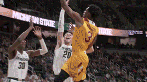 Shot Block GIF by Michigan State Men's Basketball