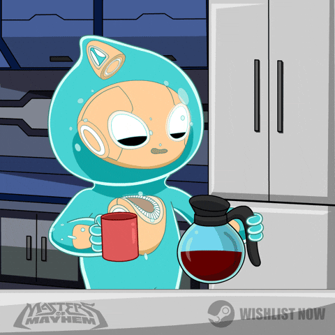 Drinking Coffee GIF by Masters of Mayhem