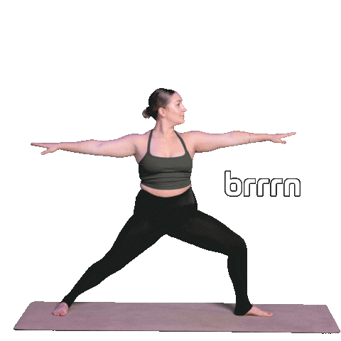 Yoga Sticker by Brrrn