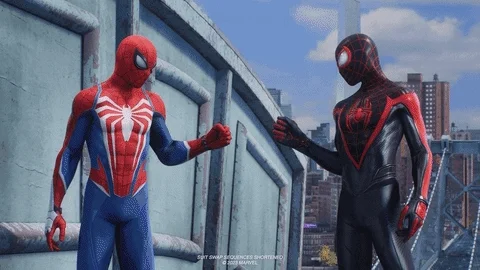 Peter Parker Fist Bump GIF