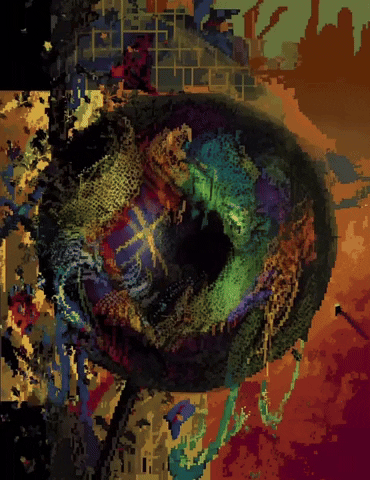 vitruvianeyepiece art psychedelic vibes digitalart GIF