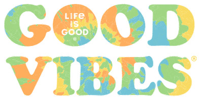 Good Vibes Sticker by Lifeisgoodco