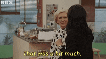 mary berry that was a bit much GIF by BBC