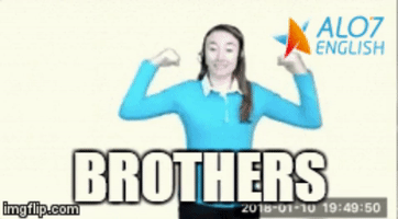 brother GIF by ALO7.com