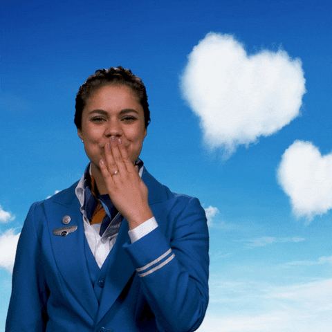 valentines day kiss GIF by KLM
