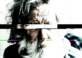 Old Man Glitch GIF