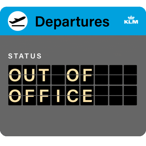 Flying Out Of Office GIF by KLM - Find & Share on GIPHY