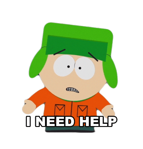 Kyle Broflovski Help Sticker by South Park