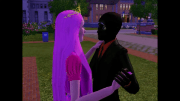 Nathaniel178 nergal x princess bubblegum dance romantic love (bubblegal) <3 GIF