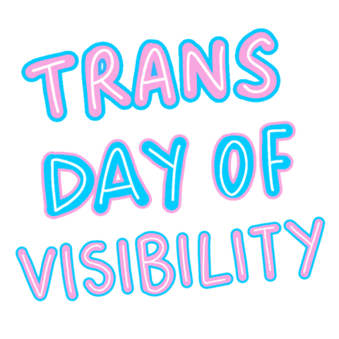 Trans Day Of Visibility Sticker by Ella Becket