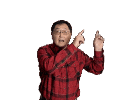 Pointing Right Sticker by Jim Chu