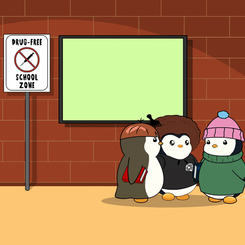 High School Friends GIF by Pudgy Penguins