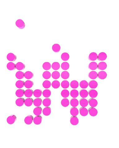 Pink Rotate Sticker by Wildbytes