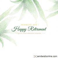 Happy Holidays Retire GIF by sendwishonline.com