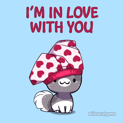 I Love You Cat GIF by Mino Games