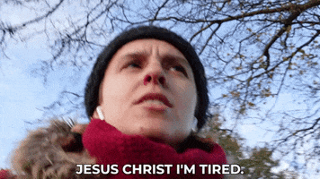 Im Tired Jesus Christ GIF by HannahWitton