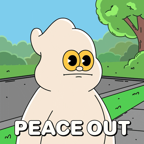Peace Out Goodbye GIF by Franky The Frog