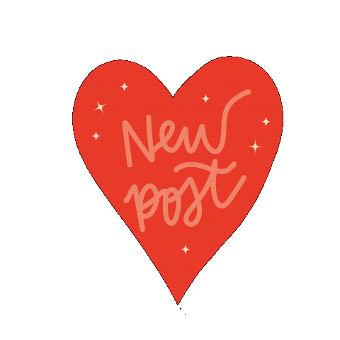 Heart Post Sticker