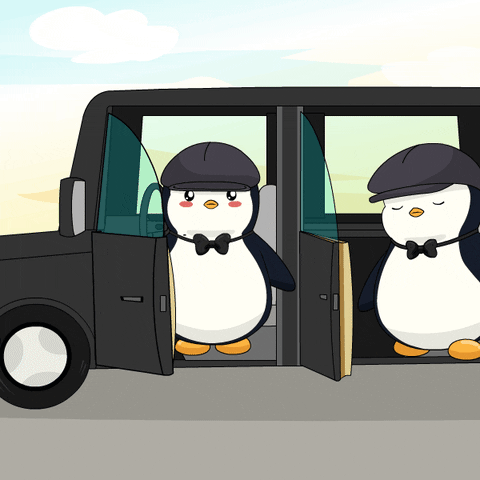 Entering London GIF by Pudgy Penguins