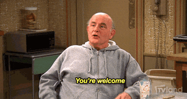 everybody loves raymond youre welcome GIF by TV Land Classic