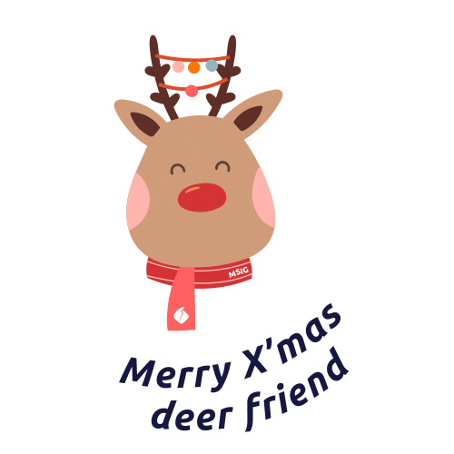 Christmas Friend Sticker by MSIG Asia