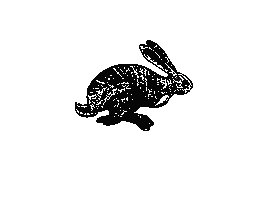 Cartoon Bunny Sticker