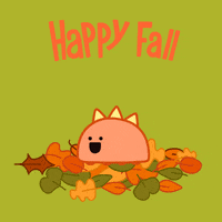 Autumn Leaves GIF by DINOSALLY