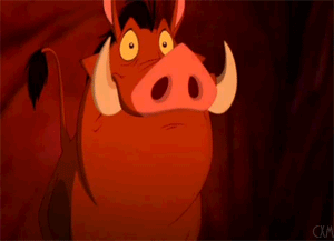 Image result for pumbaa jawdrop gif